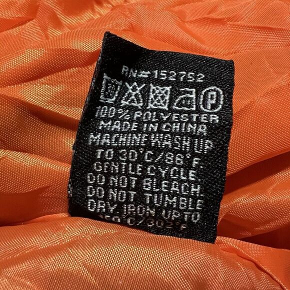 LON NYC Across The Pond Burgundy Full Zip Bomber Jacket Men's Size Medium - Picture 8 of 9